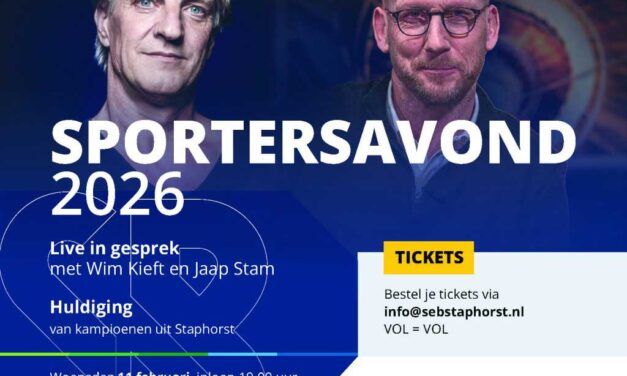 Sportersavond Spoorzicht Staphorst: huldiging kampioenen en inspirerende gesprekken