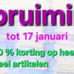 Opruiming bij Stegeman’s Textiel