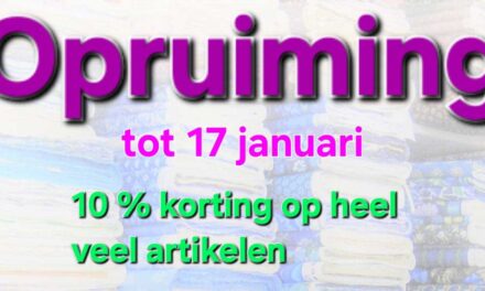 Opruiming bij Stegeman’s Textiel