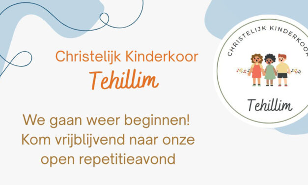 🎼 “Zing tot Zijn eer – Kinderkoor Tehillim opent het nieuwe seizoen”