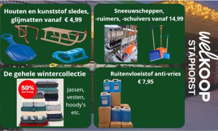 Nog volop winterartikelen bij Welkoop Staphorst