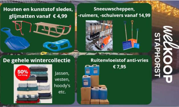 Nog volop winterartikelen bij Welkoop Staphorst