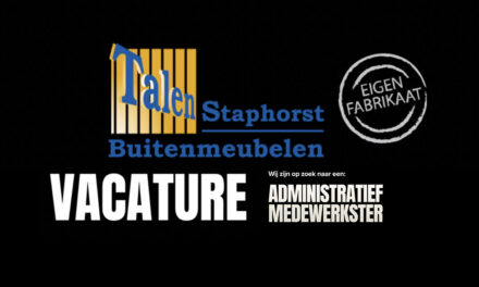 Vacature: Administratief medewerkster +/ 20 uur pw – Talen Staphorst Buitenmeubelen