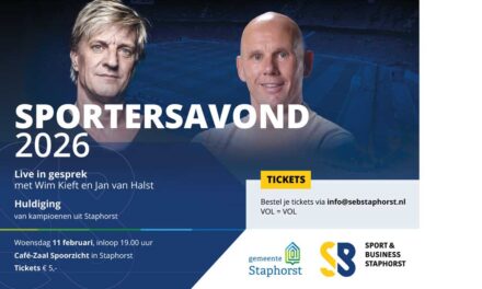 Sportersavond Staphorst: huldiging kampioenen en inspirerend gesprek met Wim Kieft en Jan van Halst