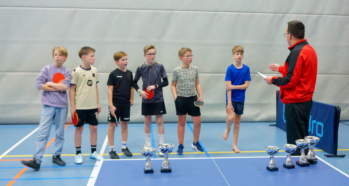 Geslaagd Tafeltennisevent voor basisschoolleerlingen