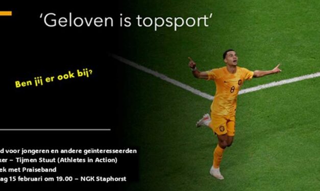 ‘Geloven is Topsport’