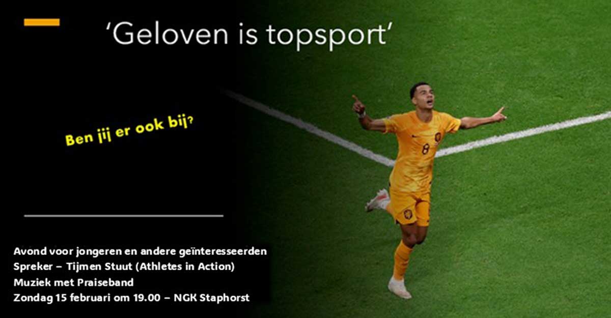 ‘Geloven is Topsport’