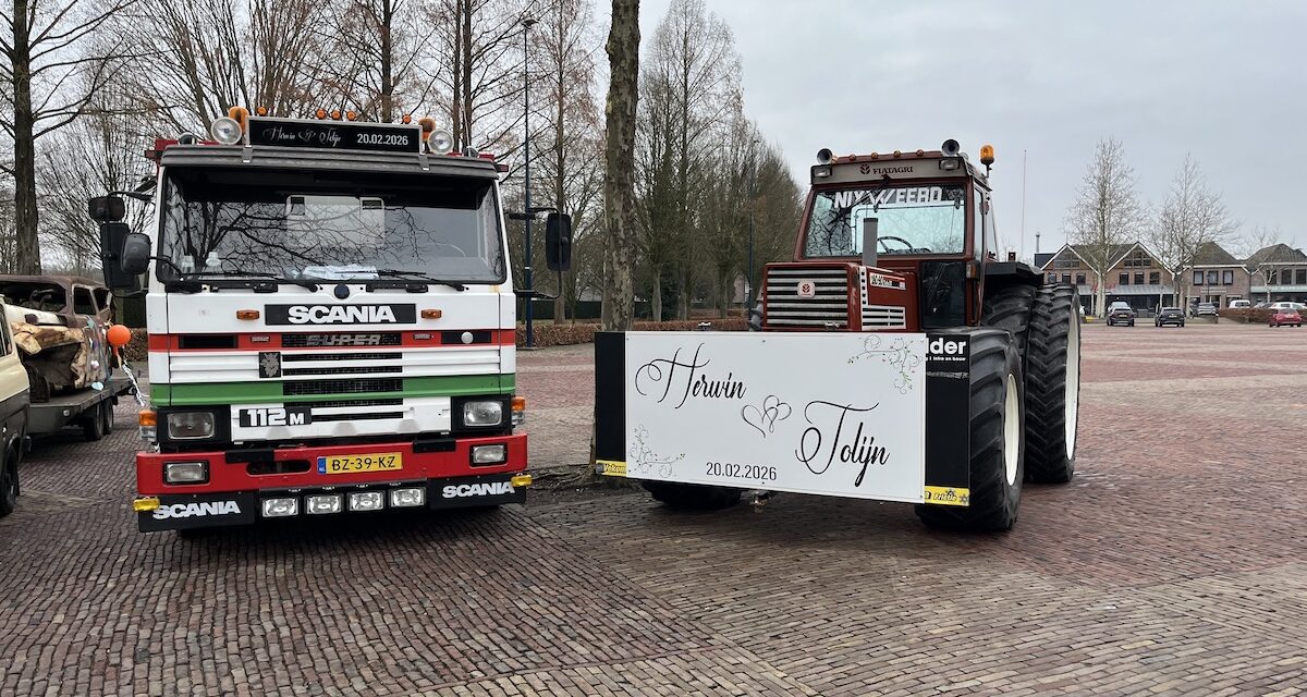 Herwin en Jolijn in het huwelijksbootje
