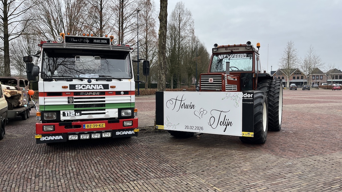 Herwin en Jolijn in het huwelijksbootje