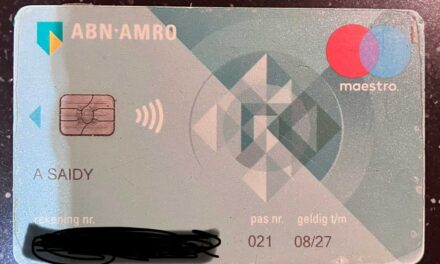 A Saidy hier is uw bankpas