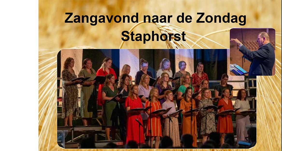 Lokaal Chenánja wederom te gast bij Zangavond naar de Zondag Staphorst