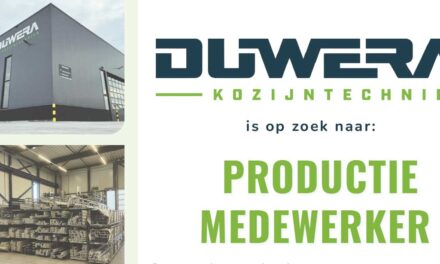 Vacature Duwera Kozijntechniek: Productie medewerker