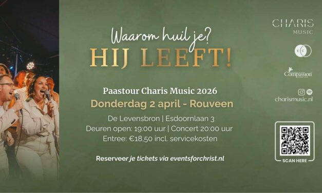 Paastour Charis Music 2026 doet Rouveen aan