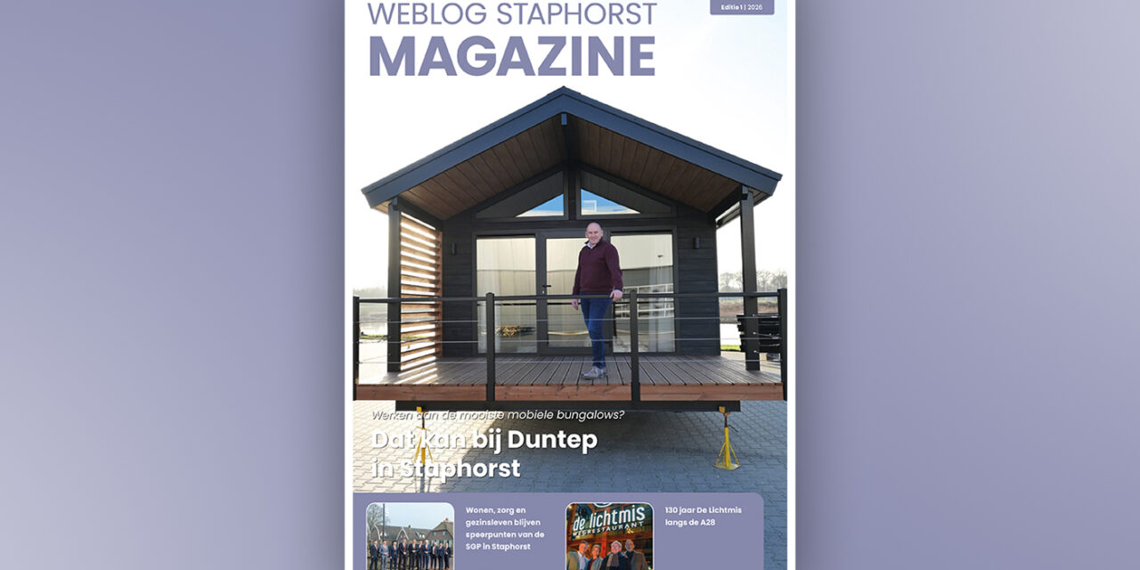 De nieuwste editie van het Weblog Staphorst Magazine is uit!