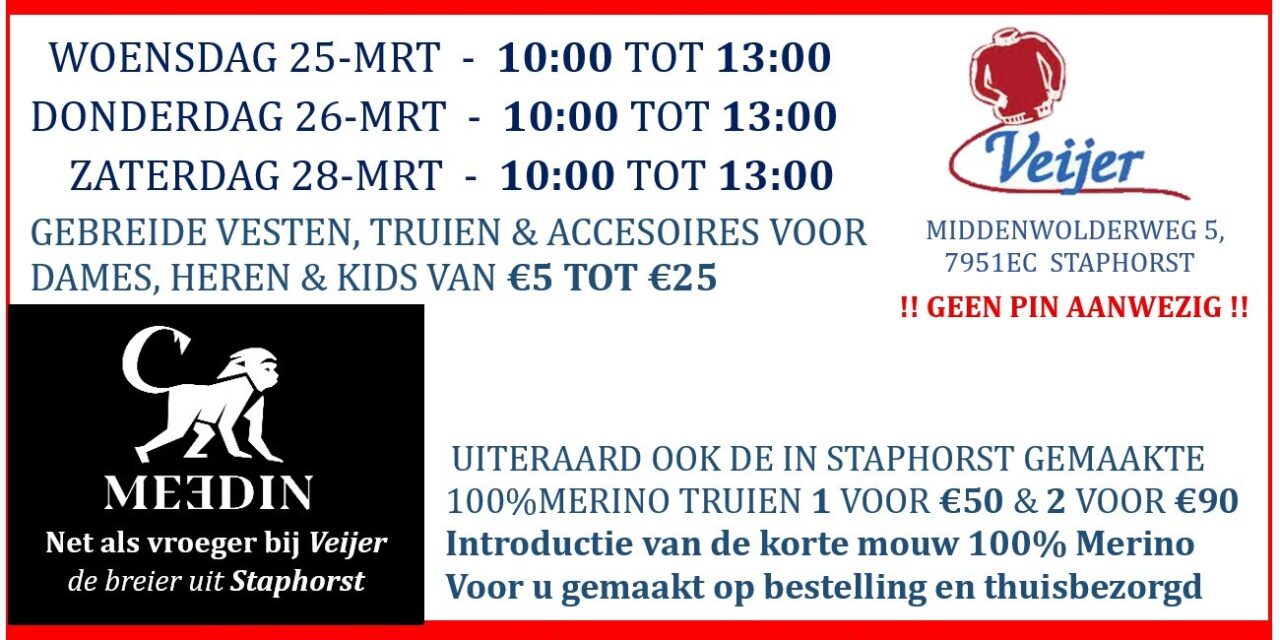 SALE – Truien van nu voor prijsjes van toen