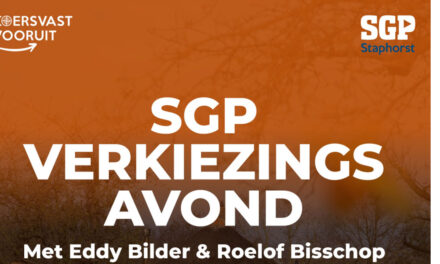SGP-verkiezingsavond met Bilder en Bisschop