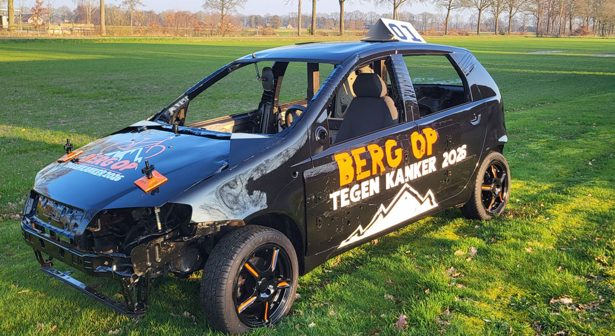 Win startplek bij Autorodeo Rouveen en steun Stichting Bergop tegen Kanker