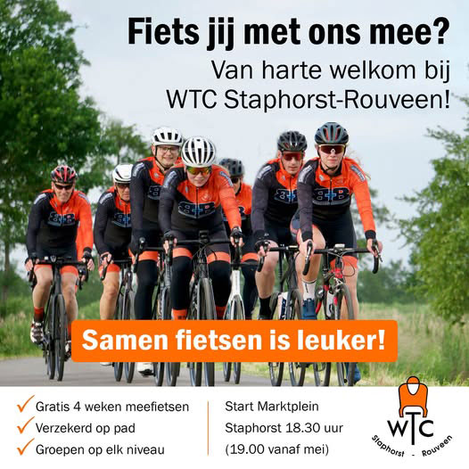 Woensdagavond = wielrenavond!