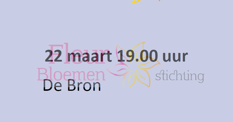 Jongerenavond, Fleur Bloemen Stichting in De Bron