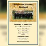 Veluws Mannenensemble bij Zangavond naar de Zondag Staphorst