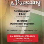 4 april: Passie- en Paaszang met o.a. Christelijk Mannenkoor Staphorst