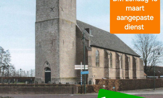 Aangepaste kerkdienst Hervormde Gemeente Rouveen-Staphorst