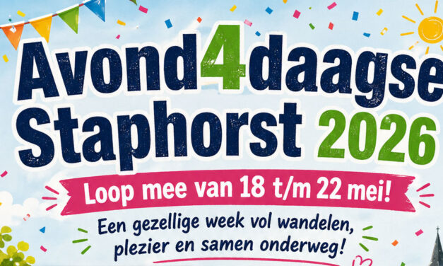 Loop mee van 18 t/m 22 mei met de Avond4daagse Staphorst