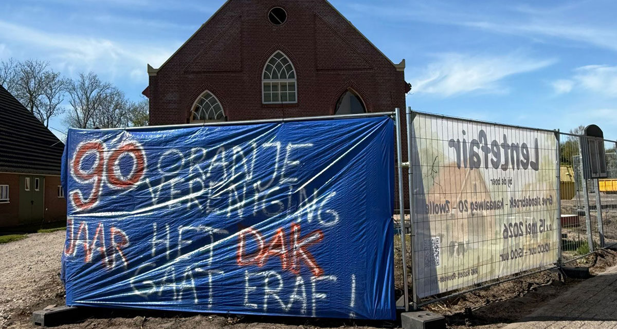 Ludieke actie langs de diek rondom koningsdag!