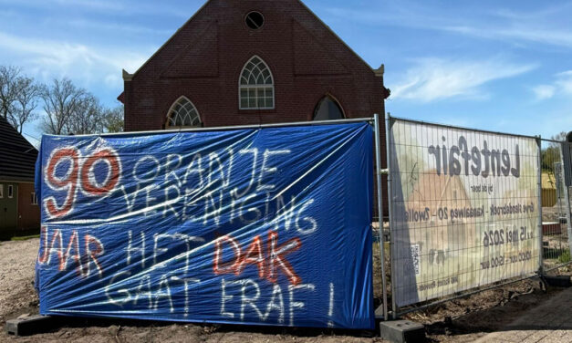 Ludieke actie langs de diek rondom koningsdag!