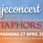 27 april: Oranjeconcert Christelijk Mannenkoor Staphorst, kinderen gratis toegang
