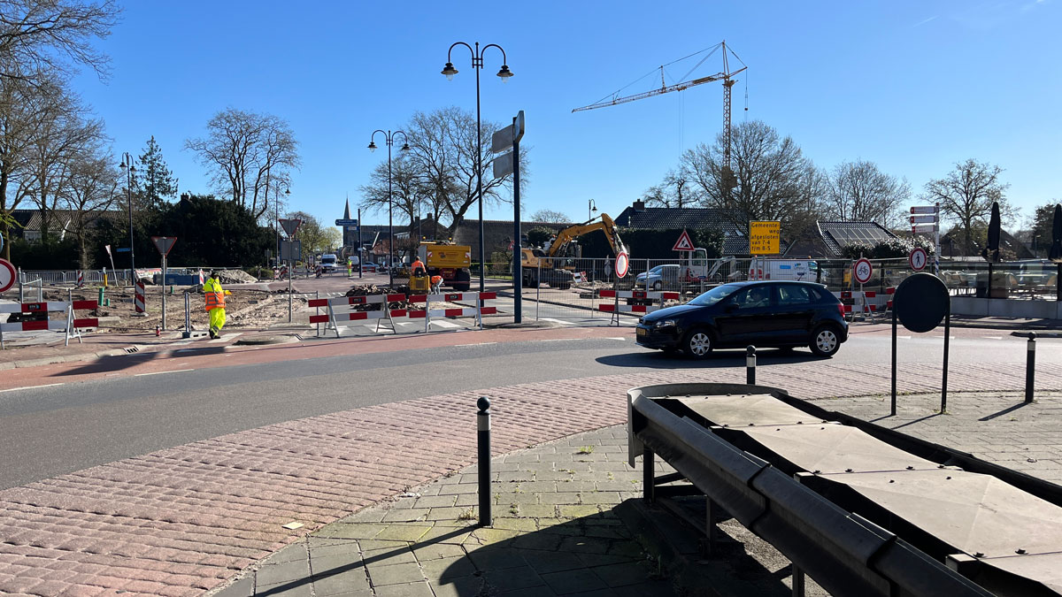 Gemeenteweg afgesloten