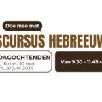 Cursus Hebreeuws in Staphorst!