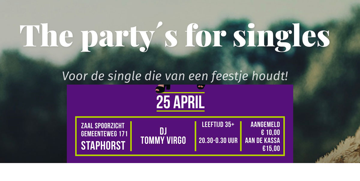 Single party Meppel on tour @ Zaal Spoorzicht