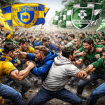 Grote vechtpartij na wedstrijd vv Staphorst en SC Genemuiden op Viaductweg in Staphorst