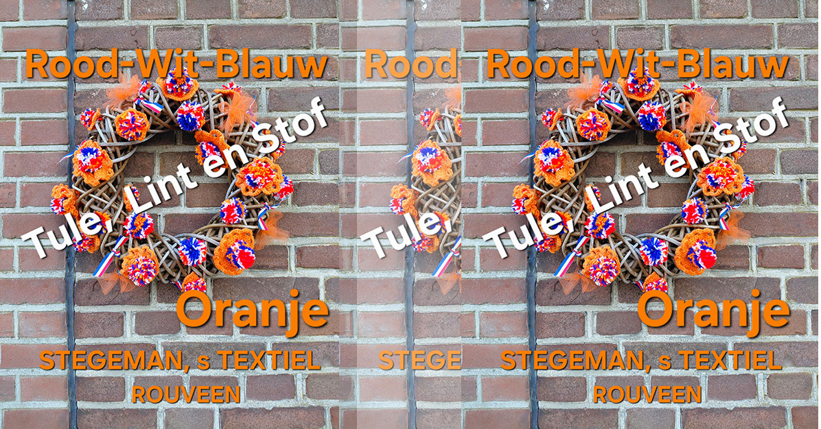 Rood-Wit-Blauw | Tule, Lint en Stof bij Stegeman’s Textiel