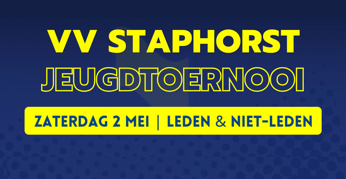 vv Staphorst MIX-toernooi voor de jeugd