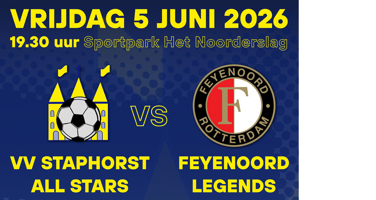Feyenoord Legends in Staphorst, vrijdag 5 juni