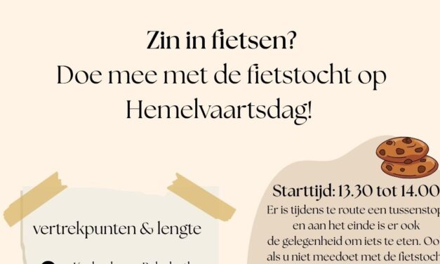 Fietstocht Hemelvaartsdag hhg Rehoboth