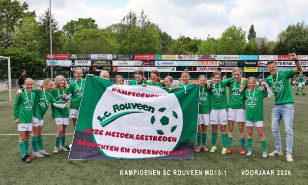 Na 17 jaar weer een kampioenschap voor SC Rouveen 2 | MO 13 – 1 kampioen (Update foto’s)