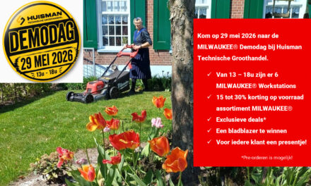 Kom op 29 mei 2026 naar de MILWAUKEE® Demodag bij Huisman Technische Groothandel.