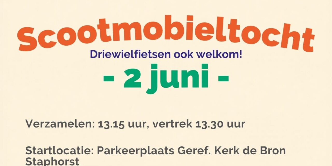 Scootmobieltocht Staphorst
