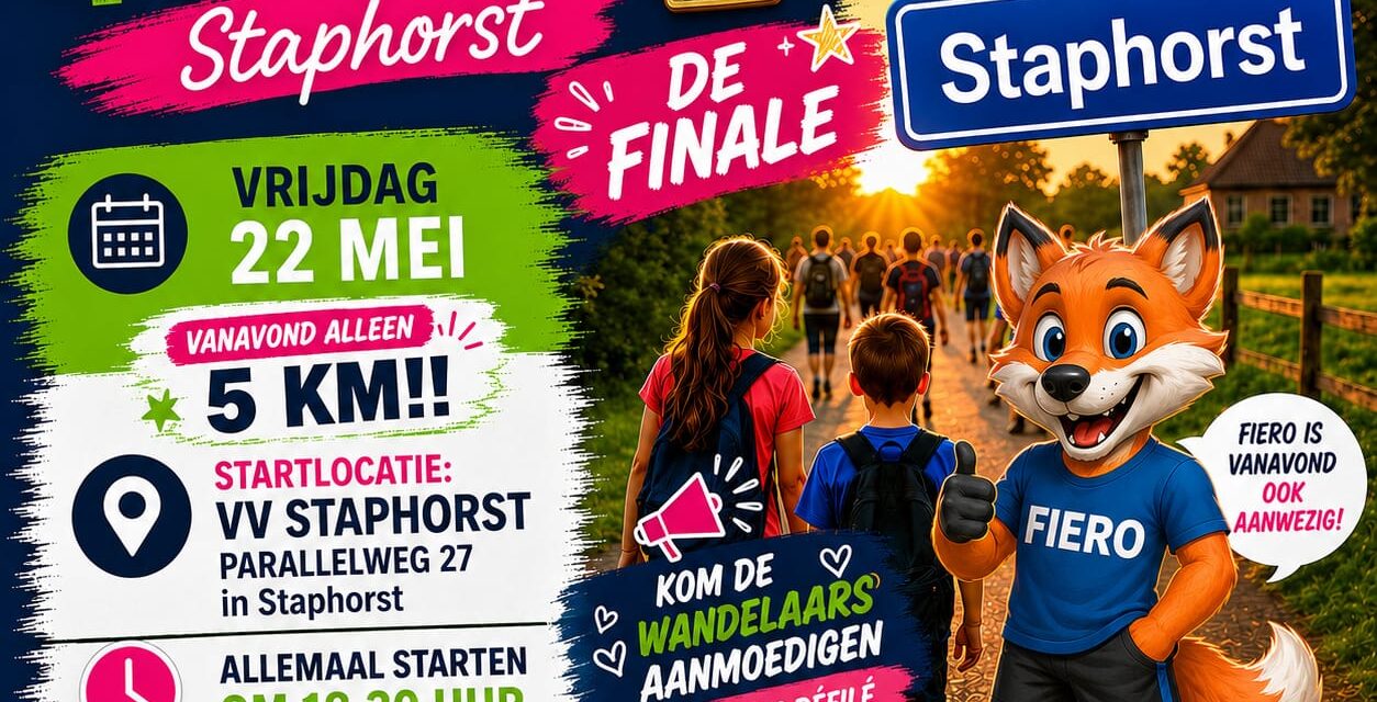 Avond4daagse Staphorst Finaleavond start VV Staphorst