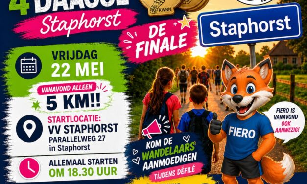 Avond4daagse Staphorst Finaleavond start VV Staphorst