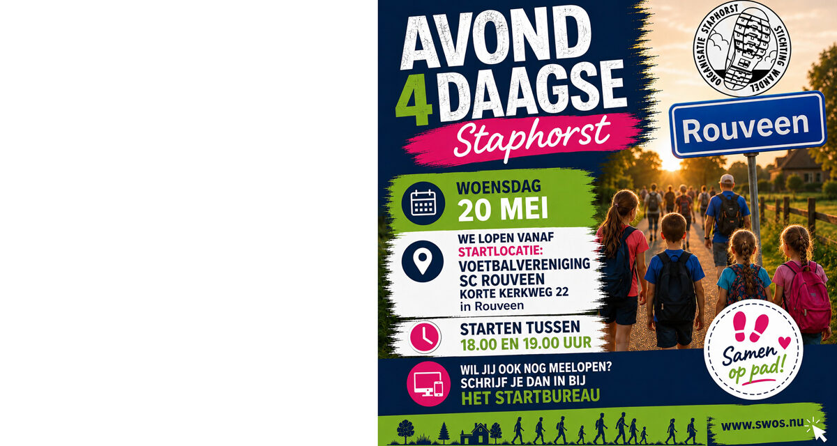 Avond4daagse Staphorst – vanavond Rouveen