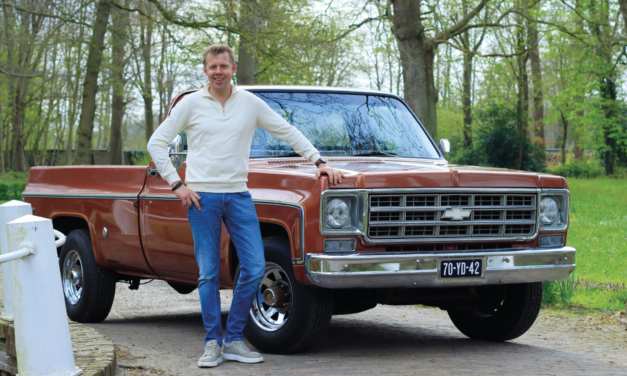 Stellen worden verliefd op deze klassieke Chevrolet pick up als trouwauto