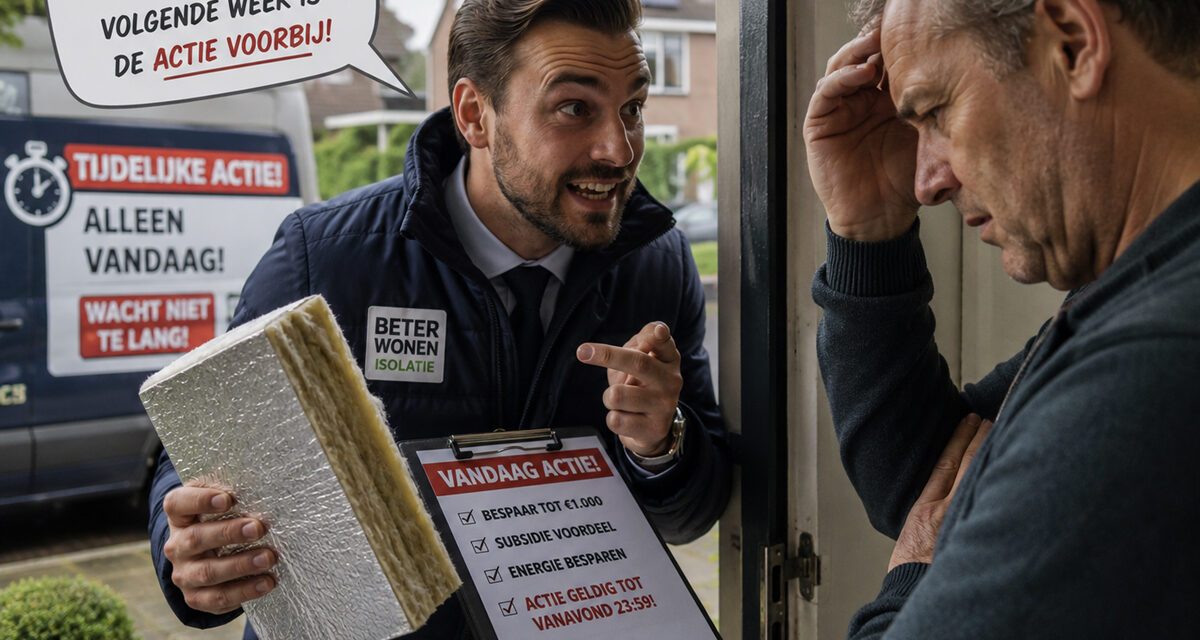 Waarschuwing: misleidende huis-aan-huisacties isolatiebedrijven
