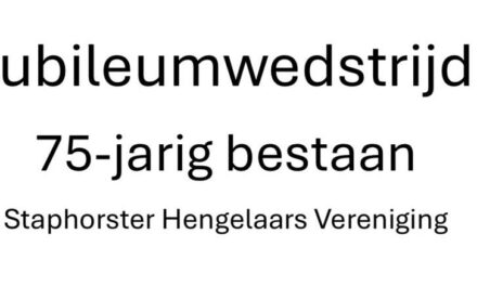 Jubileumwedstrijd Staphorster Hengelaars Vereniging en nog wat foto’s