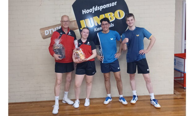 Het “Vechtdal tafeltennis dubbeltoernooi” in Dalfsen