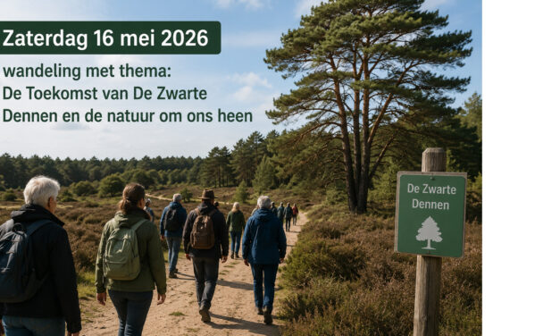 Zaterdag 16 mei 2026 wandeling met thema: De Toekomst van De Zwarte Dennen en de natuur om ons heen