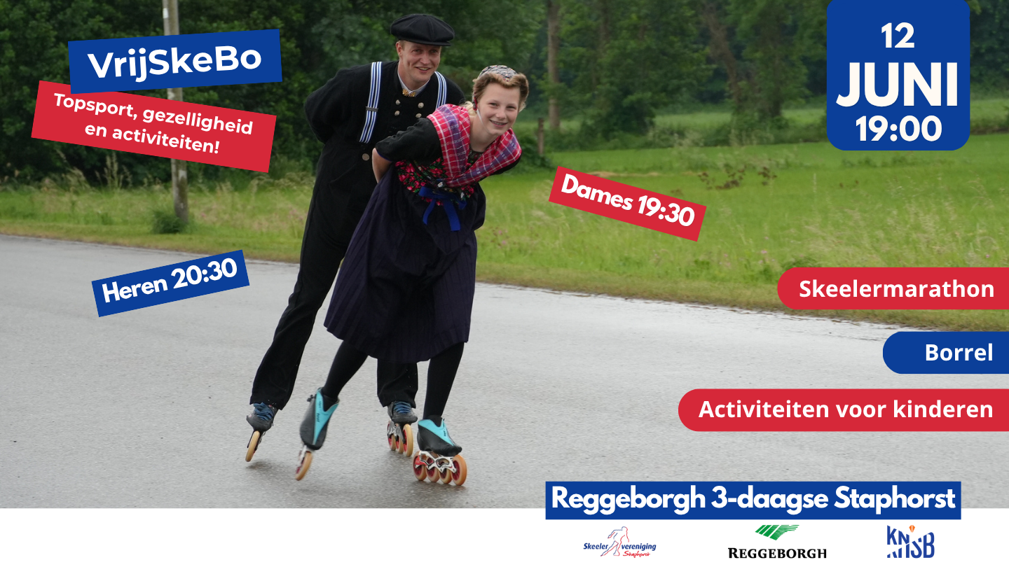 VrijSkeBo tijdens Reggeborgh Marathon 3-daagse Staphorst en Beernd is er klaar voor (filmpje)